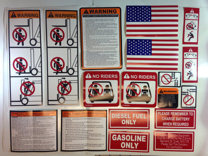 UNIVERSAL-SAFETY KIT USA-SAFETY DECALS